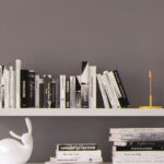 Wall Shelf Long Floating Wall Mounted Display Panel 143.5cm Modern White Matt - Kaspian