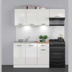 kitchenette white gloss small kitchen
