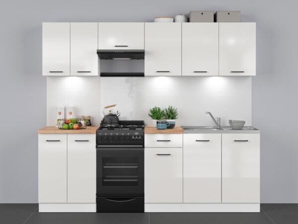 gloss white kitchen cabinets small kitchenette complete fitted kitchen package budget modern