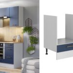 kitchen oven house unit 600mm cabinet navy blue