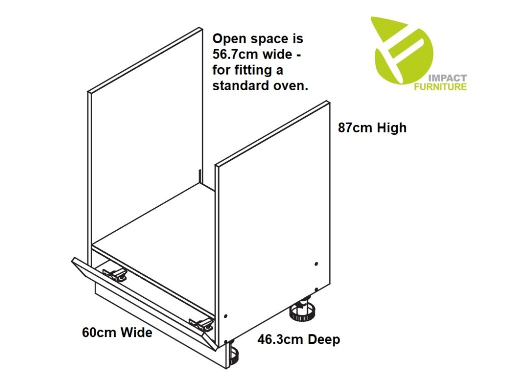 Kitchen Cabinets Cupboards 12 Unit Slim 400 Larder Oven Housing DIY Set 280cm Light Grey Gloss - Star