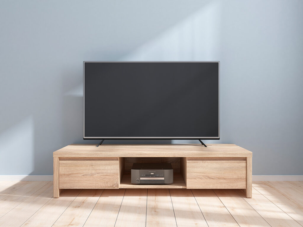 Modern Living Room Furniture Set Sonoma Oak TV Stand Sideboard Glass Cabinet Wall Shelf - Kaspian