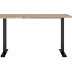 Left Corner Desk Home Office Study 140cm Modern Scratch Resistant Artisan Oak Effect – Space Office