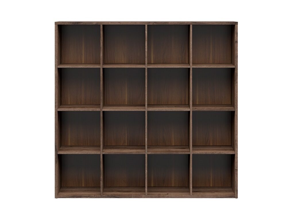 Modern Large Cube Storage Unit Room Divider Bookshelf 16 Square Shelf Open Display Shelving - Nepo