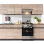 complete kitchen cabinets set sonoma oak sizes