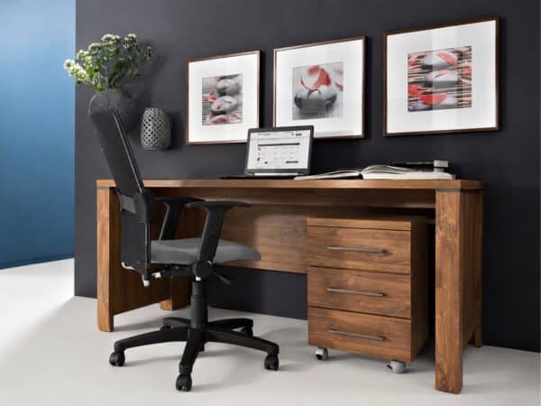 large office desk and pedestal furniture set oak country modern