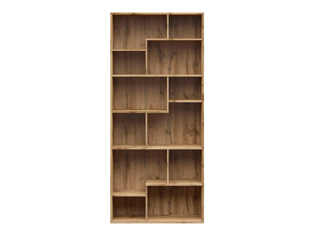 Cube Shelving Unit Room Divider Large Display Bookcase Open Vertical or Horizontal Storage Shelf Oak - Tetrix