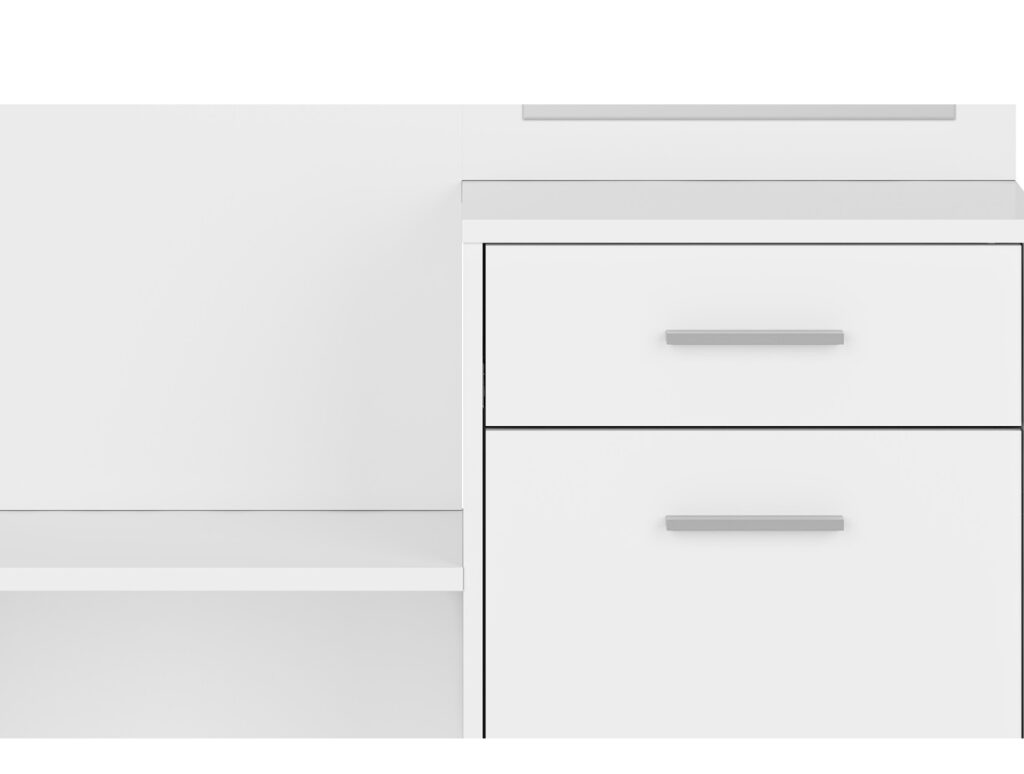 Hallway Coat Cupboard Shoe Cabinets Storage Drawer Coat Hooks Mirror White Entrance Hall Furniture Set - Nepo