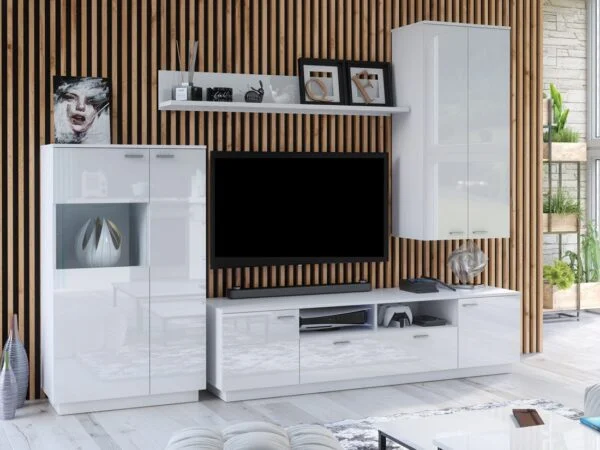 white gloss living room furniture set sol web