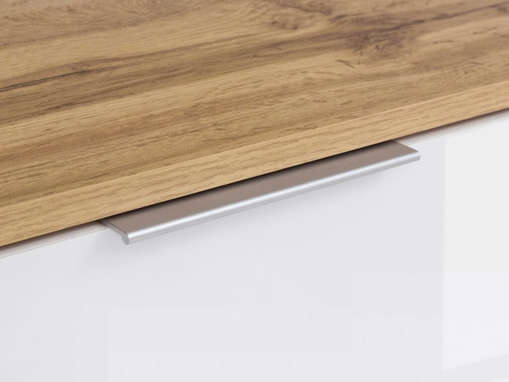 White Gloss Corner Wardrobe L Shaped Single Wardrobe with Rail Modern Compact 1 Door Oak Bedroom Storage - Zele