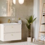 600mm bathroom vanity unit with drawers wall hung beige cabinet with inset sink website 3