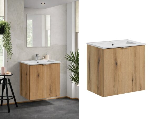 oak bathroom vanity unit with sink budget wall hung cabinet