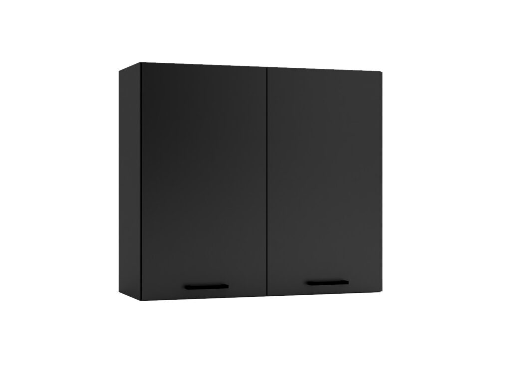 Kitchenette Kitchen Cabinets Graphite Dark Grey Cupboards 8 Unit Fully Fitted Kitchen Package 240cm - Anika