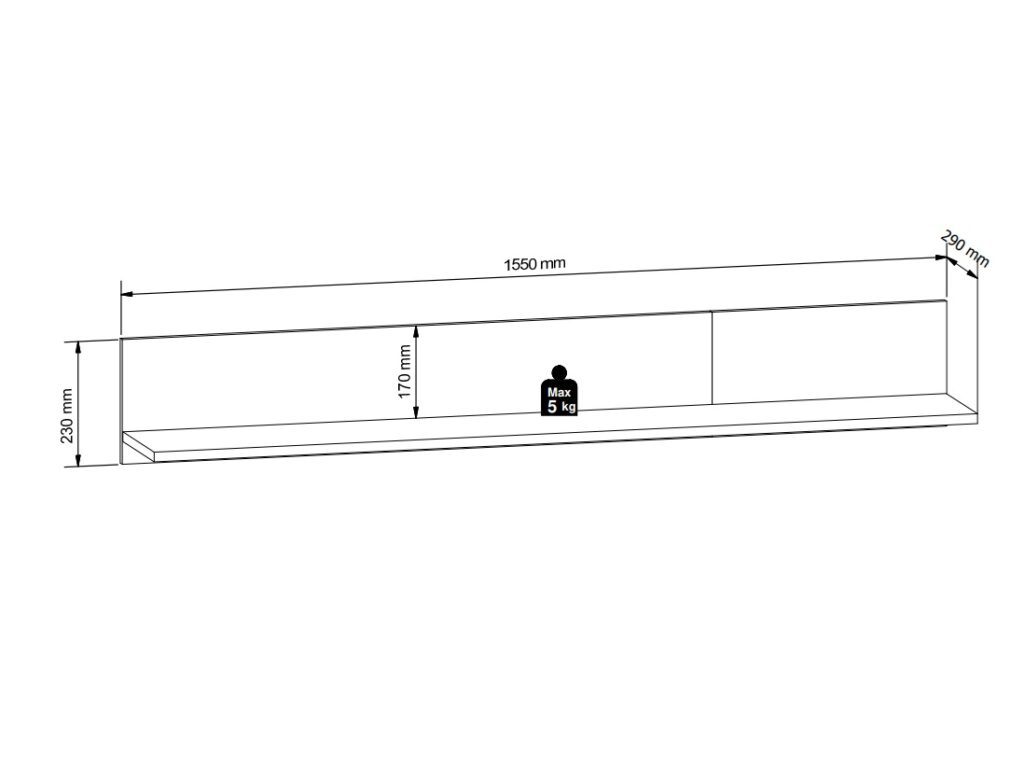Living Room Storage Set Modern Sideboard Glass Display TV Cabinet Wall Shelf Black Oak Printed Slat Effect Luen