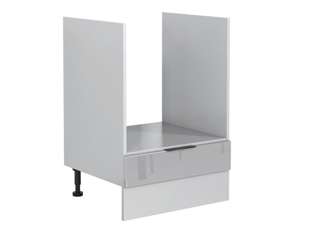 Kitchen Cabinets 9 Unit Set with Oven Housing Slim 40cm Larder Light Grey Gloss - Star