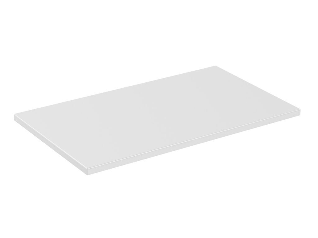 Bathroom Worktop 800mm White Effect Countertop for 800mm Vanity Wall Hung Unit - Cara