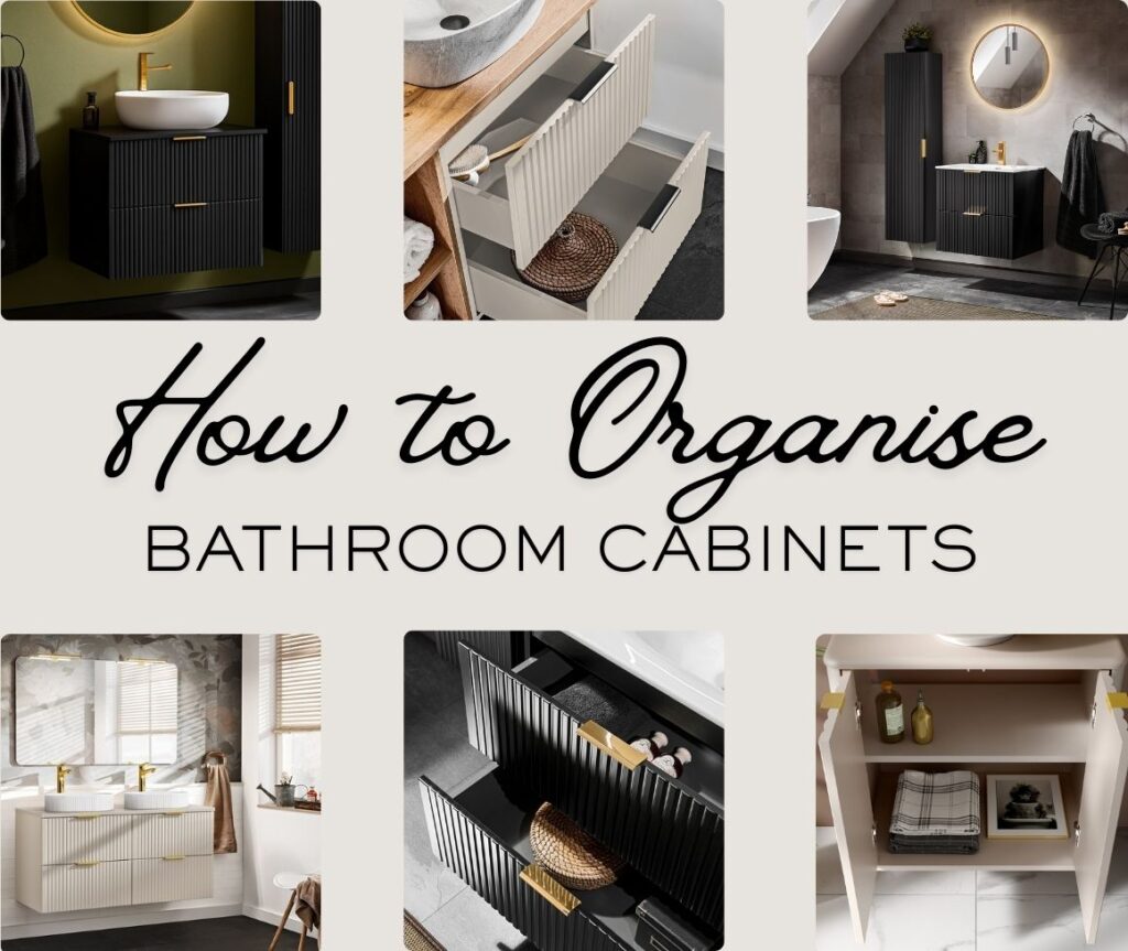 ORGANISE BATHROOM CABINETS Black bathroom furniture guide
