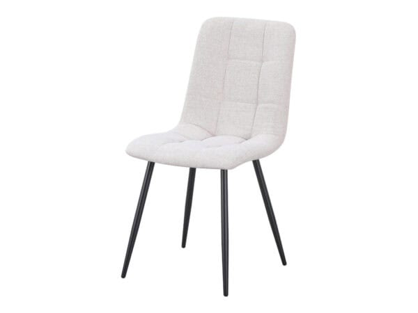 beige dining chair upholstered kitchen dining room seating modern black legs
