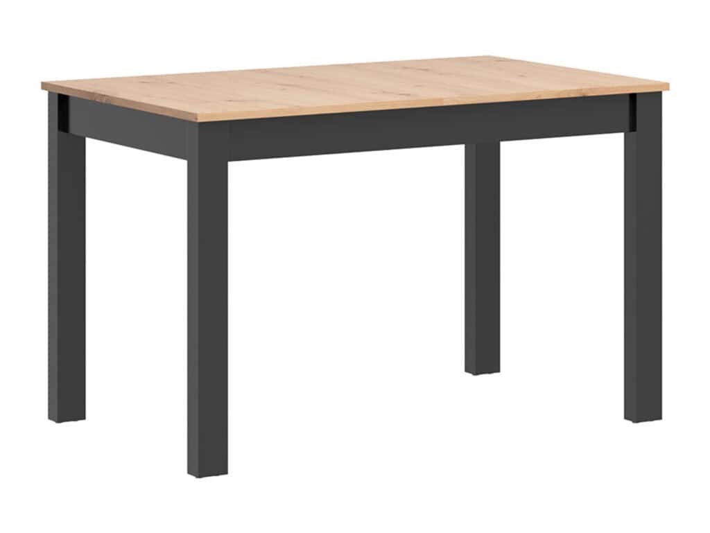Small Dining Table Oak Black Compact Narrow Slim 4 6 Seater Extendable 100 to 140cm – Ramen Mini