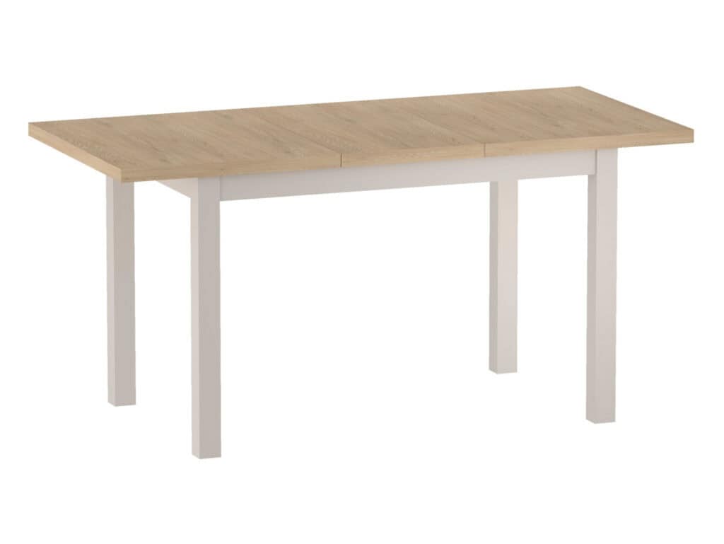 Compact Dining Table Beige and Light Oak 4 6 8 Seater Extending 120cm to 160cm – Ramen Midi