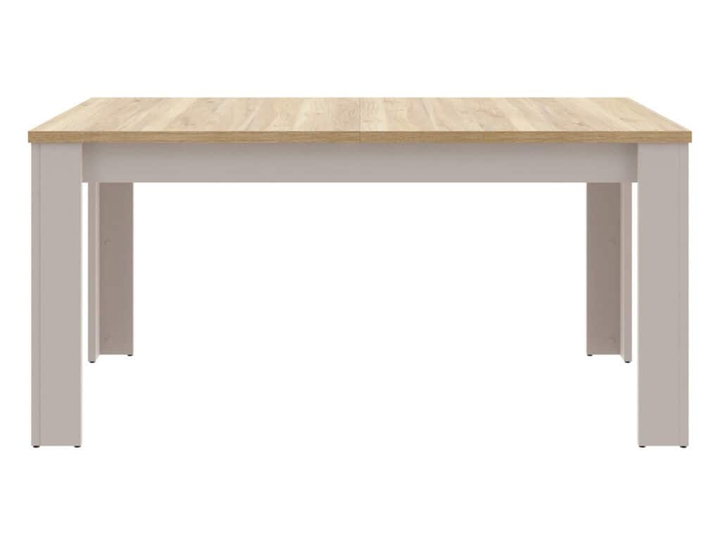 Extendable Dining Table Beige and Light Oak 4 6 8 10 Seater Extending 160cm to 240cm – Net