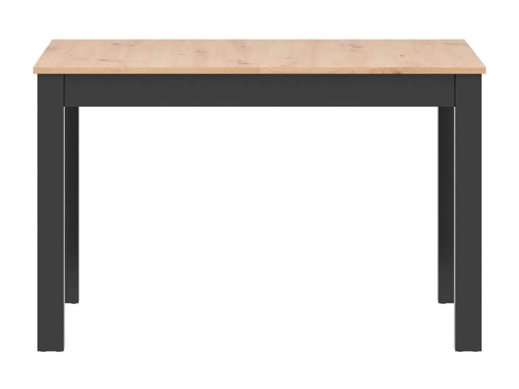 Compact Dining Table Black and Oak 4 6 8 Seater Narrow Extending – Ramen Midi