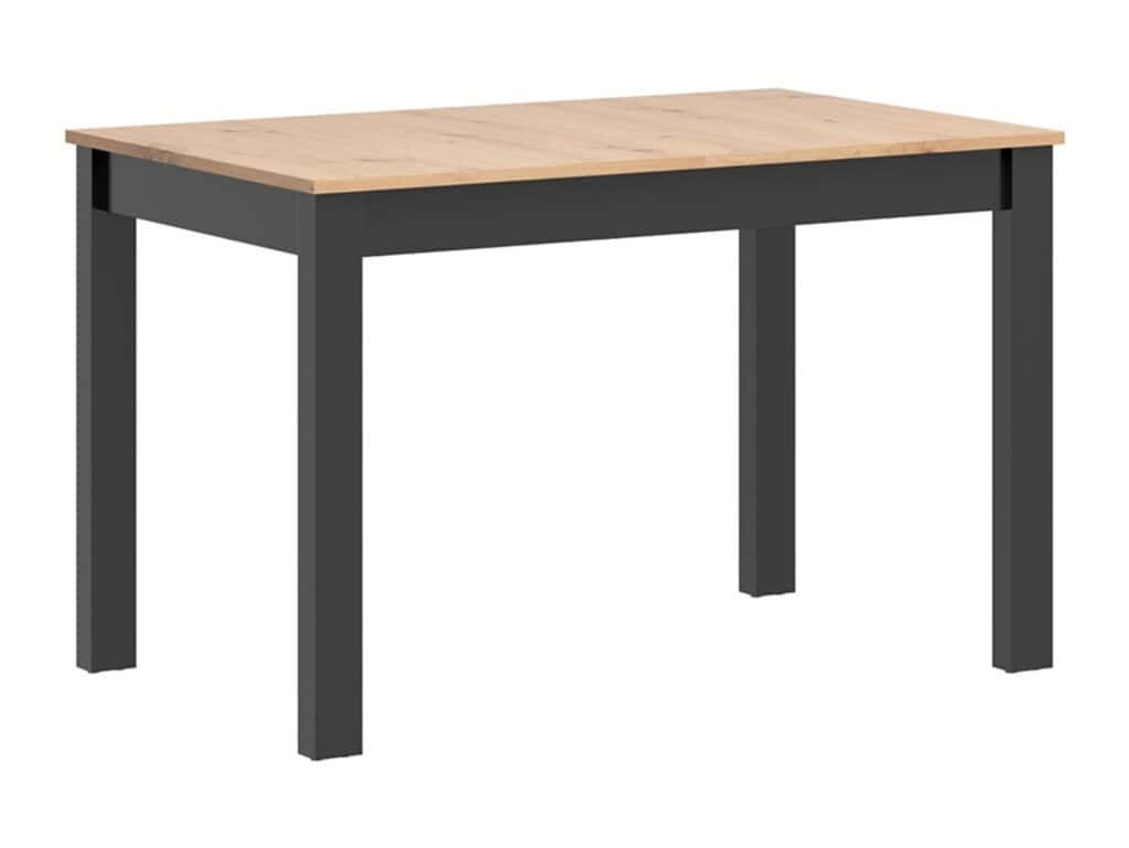 Compact Dining Table Black and Oak 4 6 8 Seater Narrow Extending – Ramen Midi