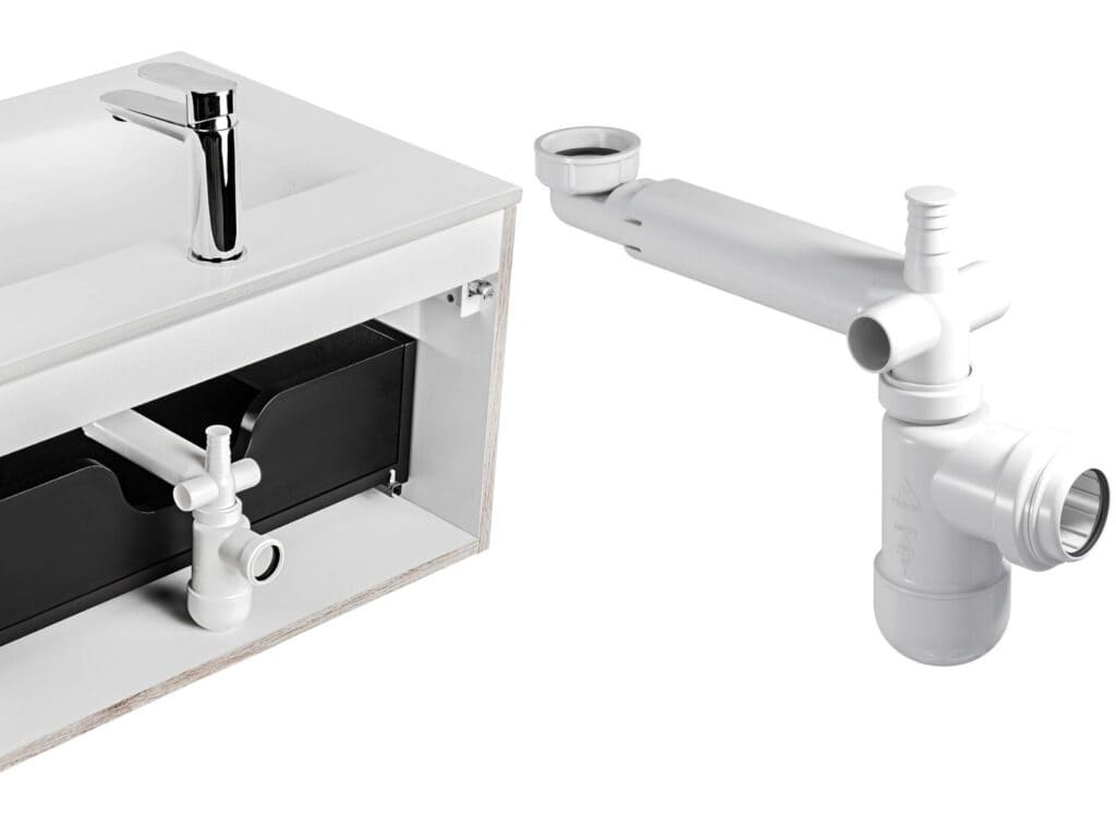 Space Saving Basin Trap Telescopic Waste Syphon Slimline Sink Plumb Kit - Preloc